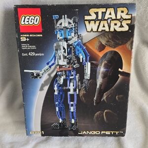 Lego Star Wars Jango Fett Figure in Blue, Black, Gray